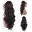 CINHOO Natural Black Long Body Wavy Drawstring Ponytail Extension Drawstring Heat Resistant 24 Inch Curly Wavy Pony Tail Hair Bun Hair Peace for Women(2)