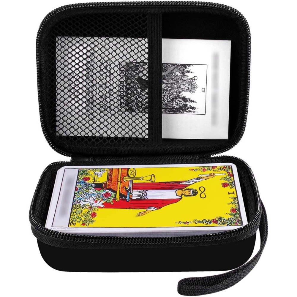 Carrying Case for Rider Tarot Deck Cards, Classic Tarot Cards Set Storage Box, Card Deck and Guidebook Rune Purse Organizer Holder Bag - Only a Hard Case for Sale, Not Included Tarot Cards