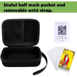 Carrying Case for Rider Tarot Deck Cards, Classic Tarot Cards Set Storage Box, Card Deck and Guidebook Rune Purse Organizer Holder Bag - Only a Hard Case for Sale, Not Included Tarot Cards