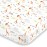 NoJo Watercolor Jungle Animals Crib Sheet - Mini Fitted Crib Sheet - Designed in The USA - 24 X 38 X 5, Orange, Grey, Light Blue