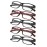 Gr8Sight Reading Glasses 5-Pack Spring Hinges for Women and Men Readers Includes 3 Black 2 Tortoise
