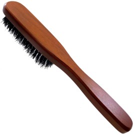 Murai by Giorgio GM5F Firm Boar Bristle Hair Brush for Men - Travel Soft Bristle Hair Brush From the Murai Beard Kit for Men - The Refined Boar Bristle Brush for Mens Skin Care and Mens Grooming