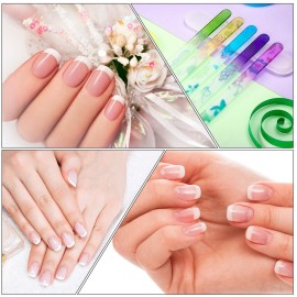 Mudder 8 Pack Glass Nail Files with Cases Colorful Pattern Printed Nail Buffers Crystal Fingernail Files with Travel Protective Cases for Professional Manicure Supplies Mudder 8 Pack Glass Nail Files with Cases Colorful Pattern Printed Nail Buffers Crystal Fingernail Files with Travel Protective Cases for Professional Manicure Supplies