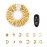 AKOAK 200Pcs 3D Alloy Nail Art Decorative Star and Moon Rivets, Mini Nail Accessories, Professional Nail Sticker Accessories