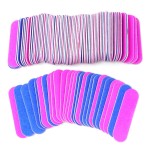Honbay 100PCS Mini Nail File Strips Double Sided Nail Filers Nail Buffer Blocks Sanding Block Files Emery Boards Nail Art Tool Manicure Tool for Shaping Smoothing Toenails and Fingernails 180/240 Grit