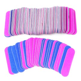 Honbay 100PCS Mini Nail File Strips Double Sided Nail Filers Nail Buffer Blocks Sanding Block Files Emery Boards Nail Art Tool Manicure Tool for Shaping Smoothing Toenails and Fingernails 180/240 Grit
