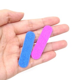 Honbay 100PCS Mini Nail File Strips Double Sided Nail Filers Nail Buffer Blocks Sanding Block Files Emery Boards Nail Art Tool Manicure Tool for Shaping Smoothing Toenails and Fingernails 180/240 Grit