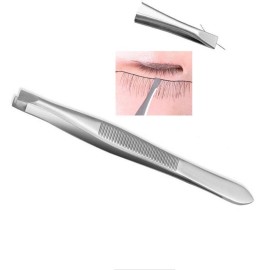 Pack of 24 oblique eyebrow tweezers and flat stainless steel tweezers Precision clipper for eyebrow shaping and facial hair removal Pack of 24 oblique eyebrow tweezers and flat stainless steel tweezers Precision clipper for eyebrow shaping and facial hair removal