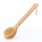 HiKin Dry Bath Body Brush 12.6, Long Handle Natural Bristles Shower Brush Back Scrubber with Anti-Slip Wooden Handle, Good for Exfoliating, Blood Circulation, Detox and Cellulite, etc.