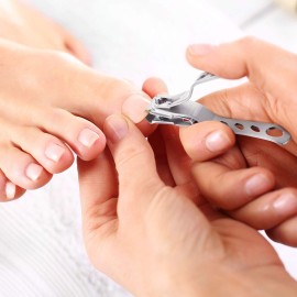 Mudder 3 Pieces 360 Degree Rotary Nail Clippers Set, Stainless Steel Fingernail Toenail Clippers Trimmer and Cutter with Nail File, Easy Grip Fingernail Cutter Gifts for Men and Women