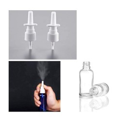 NARAMAX 6PCS 10ml/0.34oz Empty Clear Glass Nasal Spray Bottle Pot With Fine Mist Sprayers Atomizers Pump Snoot Cleanser Container for Saline Applications Makeup Cosmetics Essential Oils NARAMAX 6PCS 10ml/0.34oz Empty Clear Glass Nasal Spray Bottle Pot With Fine Mist Sprayers Atomizers Pump Snoot Cleanser Container for Saline Applications Makeup Cosmetics Essential Oils