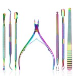 Kalolary 7PCS Ingrown Toenail Clippers Kit, Nail Clippers Nail Clipper Feet, Professional Cuticle Remover Kit Nail Clippers, Stainless Steel Manicure Pedicure Tools