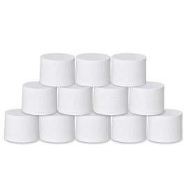 Plastic Containers Akamino White Plastic Lotion Jar with Inner Liners and Dome Lids for Make-up Cosmetic, Creams, Lotions, Refillable Travel Airtight Container Storage (1.25 Oz, 37 ML, 12 PCS)
