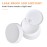 Plastic Containers Akamino White Plastic Lotion Jar with Inner Liners and Dome Lids for Make-up Cosmetic, Creams, Lotions, Refillable Travel Airtight Container Storage (1.25 Oz, 37 ML, 12 PCS)