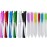 12 Pack Glass Nail Files with Case Crystal Glass Fingernail Files Double Sided Glass Nail File Mixed Color Manicure Set