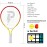 PIKASEN 17 Kids Tennis Racket Best Starter Kit for Kids Age 4 and Under with Shoulder Strap Bag and Mini Tennis Racket Toddler Tennis Raquet (Yellow)