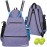 ACOSEN Tennis Bag Tennis Backpack - Large Tennis Bags for Women and Men to Hold Tennis Racket,Pickleball Paddles, Badminton Racquet, Squash Racquet,Balls and Other Accessories (Purple)