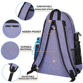 ACOSEN Tennis Bag Tennis Backpack - Large Tennis Bags for Women and Men to Hold Tennis Racket,Pickleball Paddles, Badminton Racquet, Squash Racquet,Balls and Other Accessories (Purple)