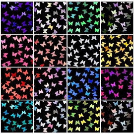 Butterfly Nail Art 24 Colors 3D Butterfly Decals Stickers Sequins for Nails, Holographic Nail Sparkle Glitter for Nail Art Decoration (2 Boxes) Butterfly Nail Art 24 Colors 3D Butterfly Decals Stickers Sequins for Nails, Holographic Nail Sparkle Glitter for Nail Art Decoration (2 Boxes)