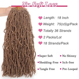 Leeven 18 Inch 2 Packs Synthetic New Faux Locs Crochet Braids Hair Extend 27 Soft Locs Braiding Hair for Women 18 Roots/Pack Blonde Curly Wavy Goddess Faux Locs Crochet Hair Extensions Leeven 18 Inch 2 Packs Synthetic New Faux Locs Crochet Braids Hair Extend 27 Soft Locs Braiding Hair for Women 18 Roots/Pack Blonde Curly Wavy Goddess Faux Locs Crochet Hair Extensions