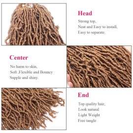 Leeven 18 Inch 2 Packs Synthetic New Faux Locs Crochet Braids Hair Extend 27 Soft Locs Braiding Hair for Women 18 Roots/Pack Blonde Curly Wavy Goddess Faux Locs Crochet Hair Extensions Leeven 18 Inch 2 Packs Synthetic New Faux Locs Crochet Braids Hair Extend 27 Soft Locs Braiding Hair for Women 18 Roots/Pack Blonde Curly Wavy Goddess Faux Locs Crochet Hair Extensions