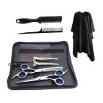 Hair Cutting Scissor Kit Thinning Scissors Kit (10 items) Barber Scissor Barber Shears made of Superior Stainless Steel for Salon, Home, Women, Kids (Size: 6.7)