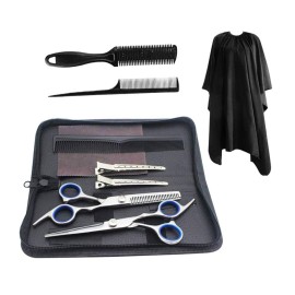 Hair Cutting Scissor Kit Thinning Scissors Kit (10 items) Barber Scissor Barber Shears made of Superior Stainless Steel for Salon, Home, Women, Kids (Size: 6.7) Hair Cutting Scissor Kit Thinning Scissors Kit (10 items) Barber Scissor Barber Shears made of Superior Stainless Steel for Salon, Home, Women, Kids (Size: 6.7)
