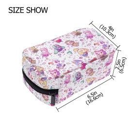 Cosmetic Bag Portable and Suitable for Travel Animal Crossing Pattern Makeup bag with Zipper Pencil Bag Pouch Wallet