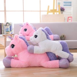 sofipal Giant Unicorn Stuffed Animal Toys,Soft Large Unicorns Plush Pillow for Bedroom, Valentines, Pink, 39.4