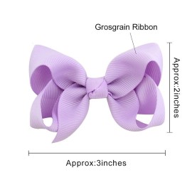 OAOLEER Hair Bow Clip, 20 Colors 3 Inch Grosgrain Ribbon Bows Hair Alligator Clips Hair Barrettes Hair Accessories for Girls Toddler Infants Kids Teens Children