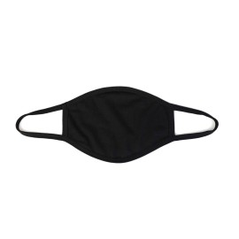 Black Cotton Face Masks - 3 Pack - Bulk - Breathable, Reusable, Cotton (3)