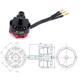 Readytosky RS2205 2300KV Brushless Motor CW/CCW 3-4S RC Motors for FPV Racing Drone FPV Multicopter
