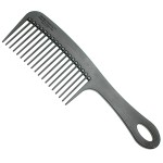 Chicago Comb Model 8 Carbon Fiber, Made in USA, Anti-static, Detangling & Shower comb, adds Lift & Volume, 8.5 inches (21.5 cm) long