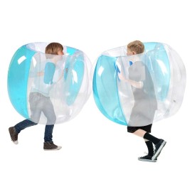 SUNSHINE-MALL 2 PC Kids Sumo Balls, Bumper Bounce Toys, Sumo Balls for Kids, Lawn Game Ball for Kid Outdoor Team Gaming Play.(36 inch, Blue+Blue)