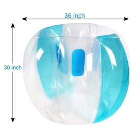 SUNSHINE-MALL 2 PC Kids Sumo Balls, Bumper Bounce Toys, Sumo Balls for Kids, Lawn Game Ball for Kid Outdoor Team Gaming Play.(36 inch, Blue+Blue)