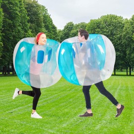 SUNSHINE-MALL 2 PC Kids Sumo Balls, Bumper Bounce Toys, Sumo Balls for Kids, Lawn Game Ball for Kid Outdoor Team Gaming Play.(36 inch, Blue+Blue)