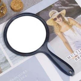 TOPYHL Makeup Hand Mirror, Double-Sided 3X 1x Magnifying Large Travel Handheld Mirror Cosmetic Mirror Acrylic Clear Finish Round Mirror (Black) TOPYHL Makeup Hand Mirror, Double-Sided 3X 1x Magnifying Large Travel Handheld Mirror Cosmetic Mirror Acrylic Clear Finish Round Mirror (Black)