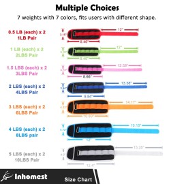 Inhomest Ankle Weights, 6 LB Pair (3 LB Each Weight) Wrist Arm Leg Weights for Women Men Kids for Strength Training, Jogging, Gym Workout, Aerobics, Physical Therapy, Orange Inhomest Ankle Weights, 6 LB Pair (3 LB Each Weight) Wrist Arm Leg Weights for Women Men Kids for Strength Training, Jogging, Gym Workout, Aerobics, Physical Therapy, Orange