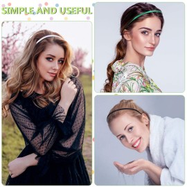 WILLBOND 24 Pieces Thin Satin Headbands for Women Girls 5 mm DIY Craft Colorful Ribbon Hair Bands Skinny Plain Narrow Headband Fabric Covered Hair Accessories, 24 Colors WILLBOND 24 Pieces Thin Satin Headbands for Women Girls 5 mm DIY Craft Colorful Ribbon Hair Bands Skinny Plain Narrow Headband Fabric Covered Hair Accessories, 24 Colors