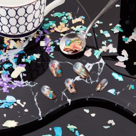 Blulu 36 Boxes Irregular Seashell Slices Seashell Nail Glitter Sequins 3D Laser Nail Flakes Nail Art Decoration for 3D Nail Art Design DIY Decorations, Multicolors Blulu 36 Boxes Irregular Seashell Slices Seashell Nail Glitter Sequins 3D Laser Nail Flakes Nail Art Decoration for 3D Nail Art Design DIY Decorations, Multicolors