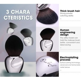 Oneleaf Standing Makeup Brushes Premium Synthetic Foundation Powder Concealers Eye Shadows Makeup 11 Pcs Brush Set for Christmas,Silver Oneleaf Standing Makeup Brushes Premium Synthetic Foundation Powder Concealers Eye Shadows Makeup 11 Pcs Brush Set for Christmas,Silver