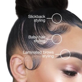 EBIN NEW YORK 24 Hour Edge Tamer Brush 2-in-1 Brush & Comb 3pack - Swine Bristle, Dual-ended, No Flaking, Styling Tool | Regular, Hard, Extreme