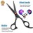 PURPLEBIRD 6 Inch Hair Cutting Shears Kids Safety Rounded Tips Hair Scissors Professional Hairdressing Haircut Salon, Barbers, Children, Baby and Personal Home Usage, Japanese Stainless Steel Black
