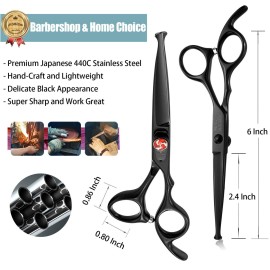 PURPLEBIRD 6 Inch Hair Cutting Shears Kids Safety Rounded Tips Hair Scissors Professional Hairdressing Haircut Salon, Barbers, Children, Baby and Personal Home Usage, Japanese Stainless Steel Black PURPLEBIRD 6 Inch Hair Cutting Shears Kids Safety Rounded Tips Hair Scissors Professional Hairdressing Haircut Salon, Barbers, Children, Baby and Personal Home Usage, Japanese Stainless Steel Black