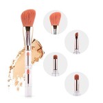 Liasun 4 In 1 Exquisite Multi-function Makeup Brushes Funny Combination Design - Blush Brush, Eyeshadow Brush, Angled Brow Brush,Blending Brush For Women and Girls (TR-1)