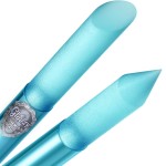 Glass Cuticle Pusher by GLADZY - Manicure Stick, Genuine Czech Quality, Professional Precision Filing Cuticle Remover, Abrasive Surface Never Wears Out