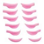 Lash Lift Pad, Eyelash Perm Rods, Soft Lash Perming Curler 5 Size S M M1 M2 L Tender Eyelash Perming Curler Shield Pads Fits Eyelids Easy to Attach Lashes Lift Up Eyes Beautiful