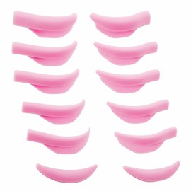 Lash Lift Pad, Eyelash Perm Rods, Soft Lash Perming Curler 5 Size S M M1 M2 L Tender Eyelash Perming Curler Shield Pads Fits Eyelids Easy to Attach Lashes Lift Up Eyes Beautiful