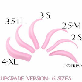 Lash Lift Pad, Eyelash Perm Rods, Soft Lash Perming Curler 5 Size S M M1 M2 L Tender Eyelash Perming Curler Shield Pads Fits Eyelids Easy to Attach Lashes Lift Up Eyes Beautiful