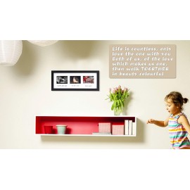 IHEIPYE Triple Sonogram Pregnancy Frame - Baby Ultrasound Picture Frame with Story for Expecting Parents, Baby Shower Frame, Baby Grow Through All Three Trimesters Frame, Nursery Decor, Black